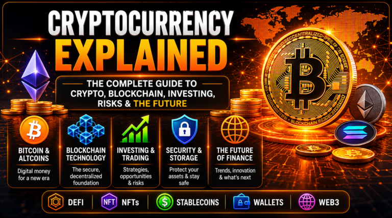 Cryptocurrency Explained: Everything You Need to Know About Crypto, Blockchain, Bitcoin, Investing, Risks, and the Future