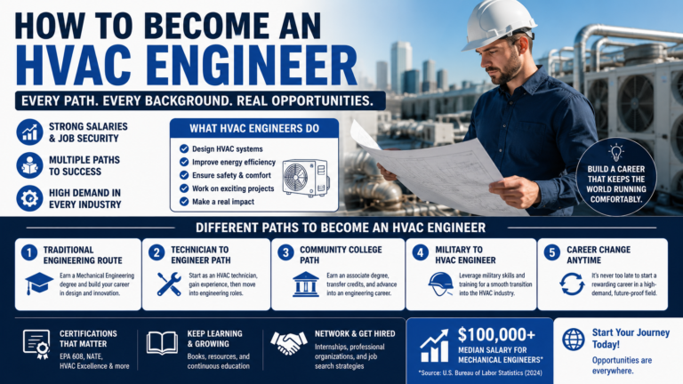 How to Become an HVAC Engineer: The Best Path for Every Age, Background, and Career Stage