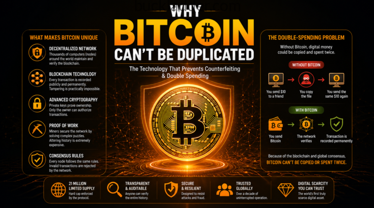 Why Bitcoin Can’t Be Duplicated: The Technology That Prevents Counterfeiting and Double Spending